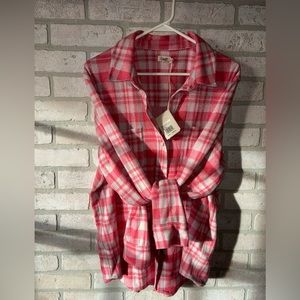 Faherty woman’s xxl pink flannel